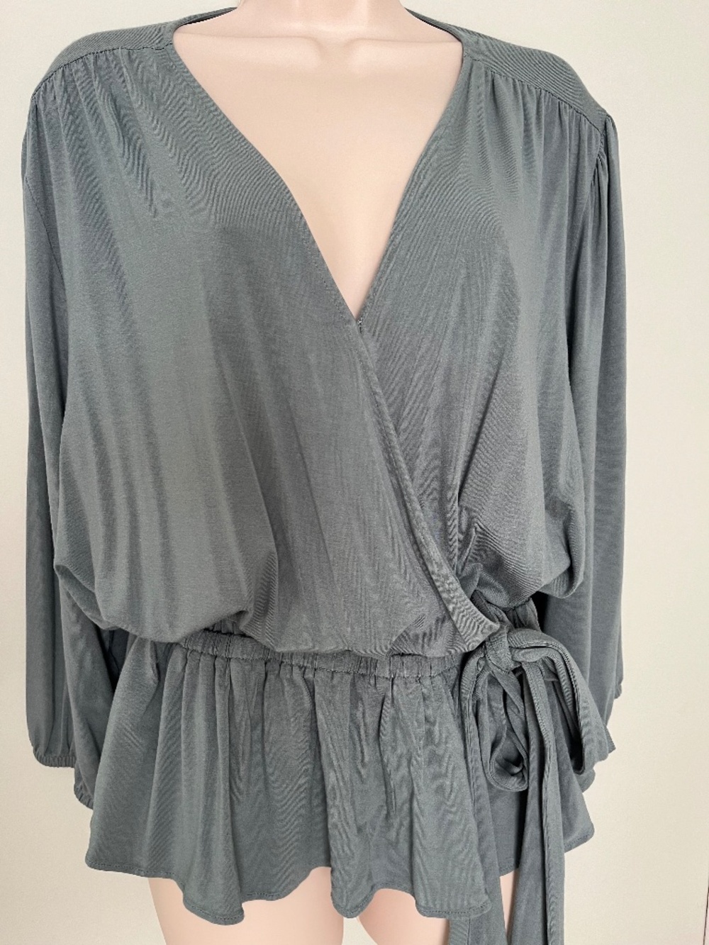 Ralph Lauren Faux wrap Peplum Blouse XLG